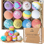 Leafgift Bath Bombs Gift Set, Moisturizing Dry Skin, Stress Relief, Best Gift by LEAFGIFT