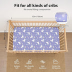 Baby Crib Sheets Girl, 3 Pack Toddler Bed Sheets - Image 3