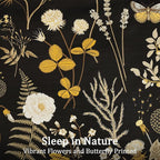 Yiran King Size Comforter Set, 7 Pieces Black Floral Soft Bedding Sets - Image 4