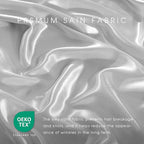 FreshCulture Satin Sheets Queen Size Bed Set- 4 Piece Luxury Soft Silky Queen - Image 5