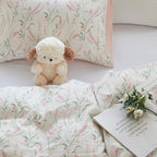 BOLINLIVING Pink Floral Duvet Cover Queen Size, Reversible Botanical Spring - Image 6