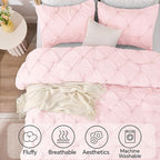 BEDELITE Baby Pink King Size Comforter Set - Image 5