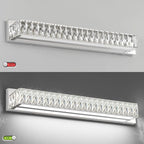 ZUZITO 30in LED Bathroom Lights Over Mirror Modern Crystal Vanity Lights Bar - Image 7