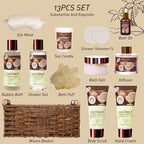 Spa Gift Basket for Women, Coconut Bath and Body Gift Basket - Image 2