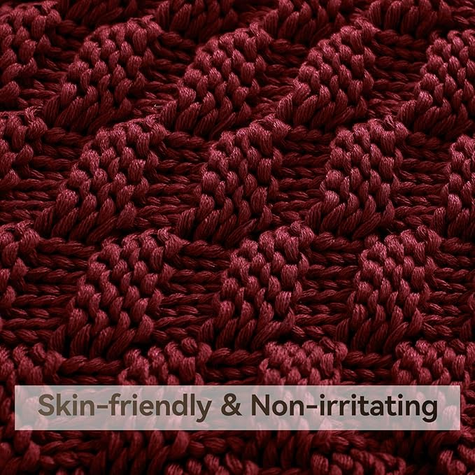 Knitted Weighted Blanket Kids, No Beads Heavy Blanket 36” x 48'' 3lbs, - Image 4