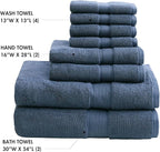 Madison Park 800GSM Bathroom Towel Set of 8 100% Cotton Bath Towel Set - Image 4