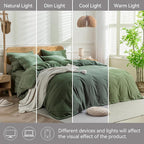 JELLYMONI Cotton Duvet Cover Cal King Size - Image 9