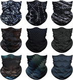 Venswell Neck Gaiter Face Mask Men Women, Seamless Bandana Rave Face Cover by Venswell