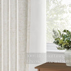 Topfinel Extra Long Total Blackout Linen Curtains 108 Inches Long - Image 5