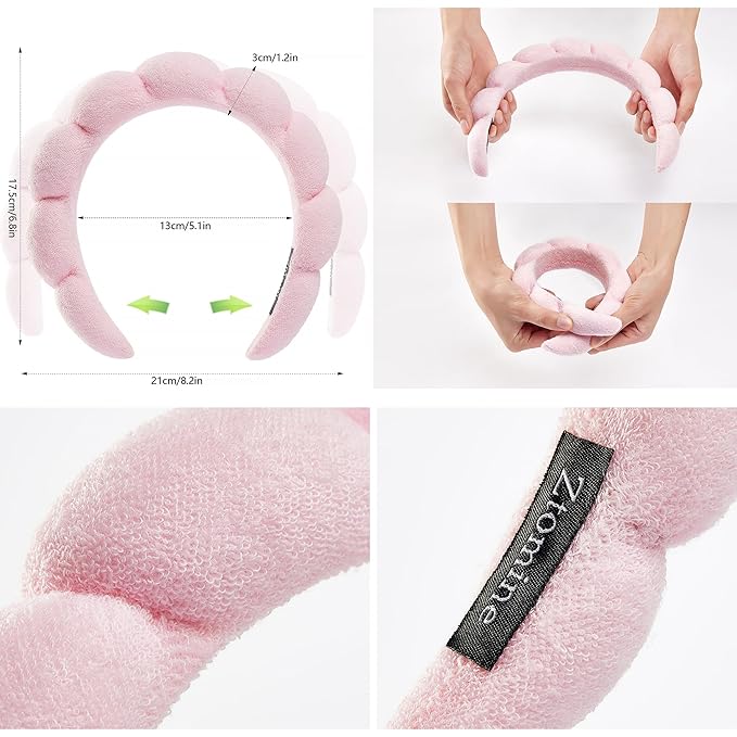 Ztomine Spa Terry Cloth Headband Combo Pack - Image 2