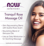 NOW Solutions, Tranquil Rose Massage Oil, Body Moisturizer - Image 4