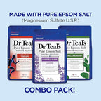 Dr Teal's Pure Epsom Salt, Eucalyptus & Wellness Trio Bundle, 3 lbs - Image 3