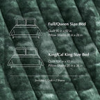 EVERGRACE Velvet Quilt Set Queen Size, Luxurious Soft Striped Channel Bedding - Image 8