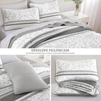 DJY Striped Quilt Set King Size - Image 7