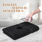 White Classic Wealuxe Black Bath Towels 24x50 Inch, Cotton Towel Set - Image 5