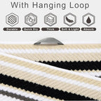 VOOVA & MOVAS Quick Dry Soft Absorbent Black Striped Towel Set - Image 3