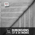 Infinitee Xclusives 100% Cotton Luxury Bath Towels Set of 2 - Image 7