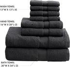 Madison Park 800GSM Bathroom Towel Set of 8 100% Cotton Bath Towel Set - Image 4