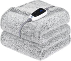 Sealy Electric Blanket Heated Throw 50"x60" Soft Double Sherpa Super Cozy by Sealy