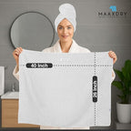 100% Cotton Hair Towel Wrap for Women, Men & Kids – Non-Microfiber 450 GSM - Image 2