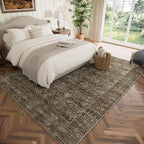 Washable 6x9 Area Rugs for Living Room, Boho Non-Slip Vintage Distress Large - Image 2