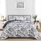 WONGS BEDDING Botanical Quilt Set Queen Size - Image 2