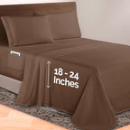 Elegant Comfort Luxurious 1500 Premium Hotel Quality Microfiber 4-Piece Sheet - Image 2