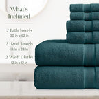 Springtree Home Luxury Viscose from Bamboo Bath Towel Set 6 Piece Set | 35% - Image 2