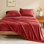 BEDELITE Flannel Sheets Queen Size Red - Image 2