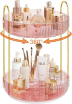 Rotating Makeup Organizer Countertop, Skincare Organizers, Spinning Perfume by Kinkota