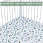GUNTAIL Baby Crib Sheets for Boys Girls, 2 Pack Fitted Crib Sheet for Standard - Image 4