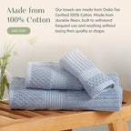 Springtree Home 100% Cotton Bath Towel Set of 4 | Super Soft & Absorbent - Image 7
