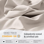 LuxClub 3 PC Twin XL Sheet Set, Deep Pockets Wrinkle Free Cooling Bed Sheets - Image 5