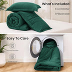 Love's cabin Dark Green Twin/Twin XL Comforter Set, 2-Piece Prewashed Bed Set - Image 8