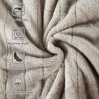 Tefici Electric Heated Blanket Twin, Super Cozy Soft 2-Layer Flannel 62" x 84" - Image 7