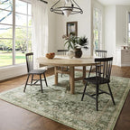 5×7 Machine Washable Rug for Living Room, Boho Vintage 5×7 Area Rug，Distressed - Image 6