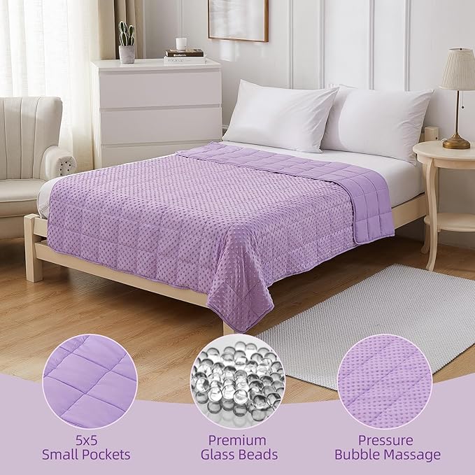 Weighted Blanket for Women and Men, Comfortable and Soft Throw Weighted Blanket - Image 3