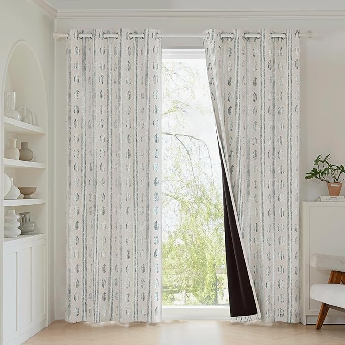 100% Boho Blackout Curtains 84 Inches Long - Image 2