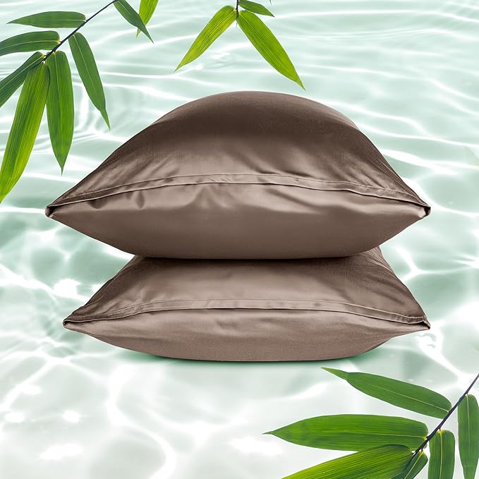 Bare Home 100% Rayon Made from Bamboo Luxury King Size Set of 2 Cooling by BareHome