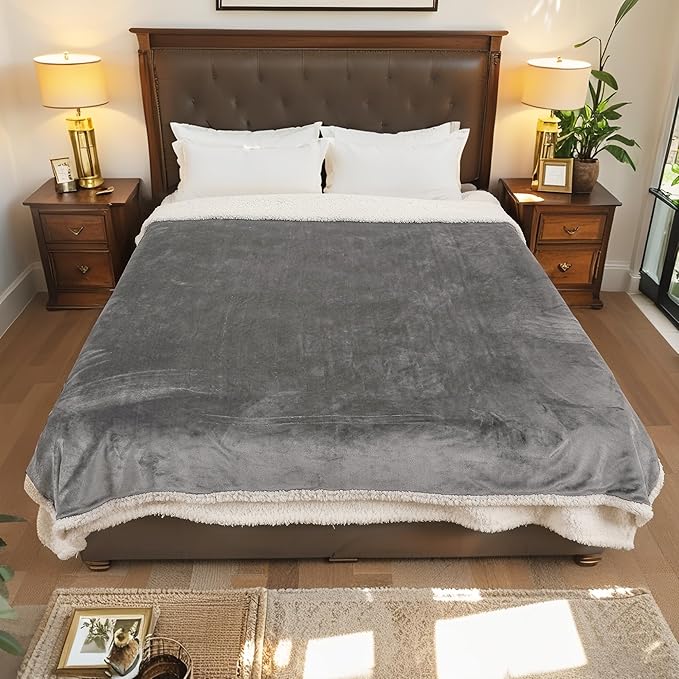 LaffyLo Heated Throw Blanket 50 x 60, Fast Heating Electric Blanket, Dual-Sided - Image 8