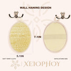 2PCS Natural Exfoliating Loofah Body Scrubber, Premium Loofah Exfoliating Body - Image 2
