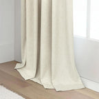 Thick Linen Blackout Curtains 104 Inches Long 2 Panel Set Custom Length - Image 9