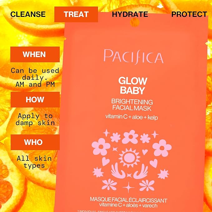Pacifica Glow Baby Brightening Vitamin C Face Mask 4-Pack – Hydrating - Image 12