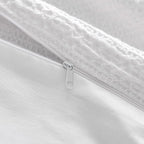 WDCOZY 100% Cotton Luxury Honeycomb Duvet Cover Set Queen Size - Image 7