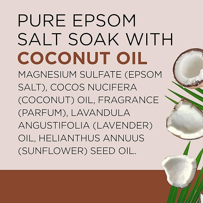 Dr Teal's Salt Soak with Pure Epsom Salt, Nourish & Protect with Coconut Oil - Image 13