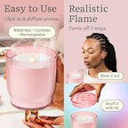 Lifelines Flameless Candle Aromatherapy Essential Oil Diffuser - Image 3