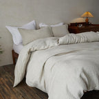 Simple&Opulence 100% Washed Linen Duvet Cover Set 68"x86" - Image 2