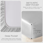 FreshCulture Satin Sheets King Size - Image 4