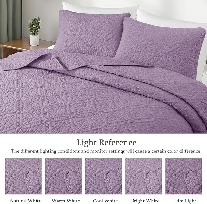 Exclusivo Mezcla California King Quilt Bedding Set, Lightweight Soft Bedspreads - Image 3