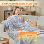 Heated Blanket Heated Throw, Electric Blanket 50"x60" Heating Blanket - Image 2